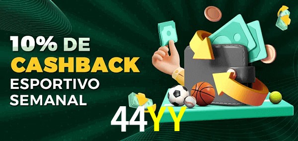 10% de bônus de cashback na 44YY